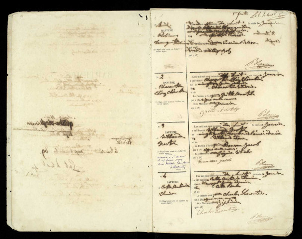 Baptêmes, mariages, sépultures