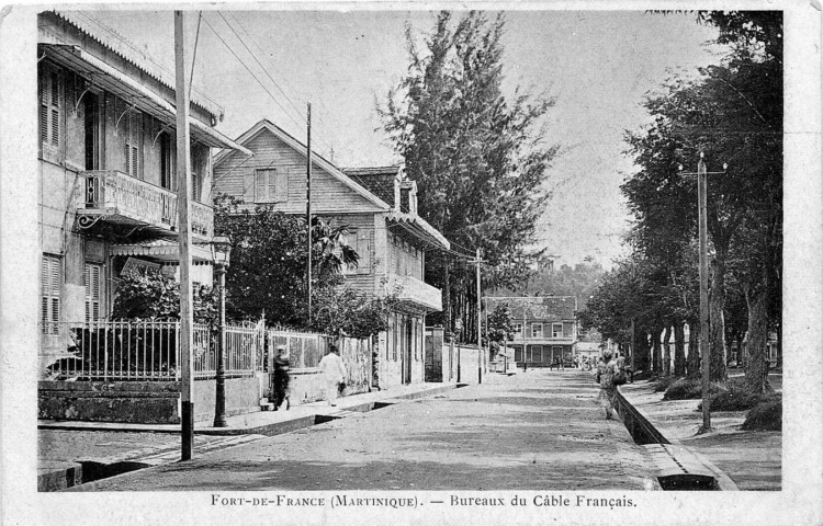 Fort-de-France (Martinique). Bureaux du câble français