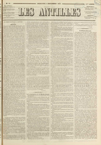 Les Antilles (1869, n° 70)