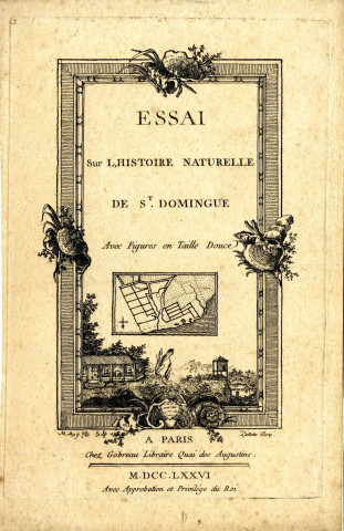 Essai sur l'histoire naturelle de Saint-Domingue