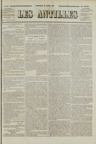 Les Antilles (1878, n° 33)