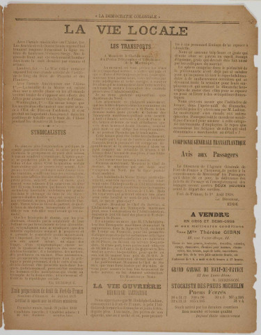 La Démocratie coloniale (n° 192)