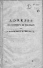 Adresse des négociants de Bordeaux à l'Assemblée nationale en faveur des habitants de Saint-Pierre