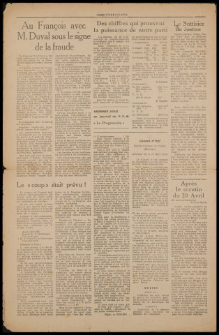 Le Progressiste (n° 4)