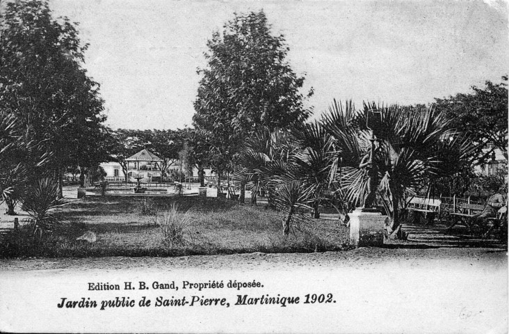 Jardin public de Saint-Pierre. Martinique