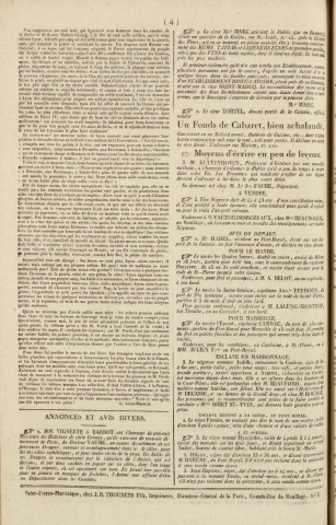 Gazette de la Martinique (1822, n° 60)