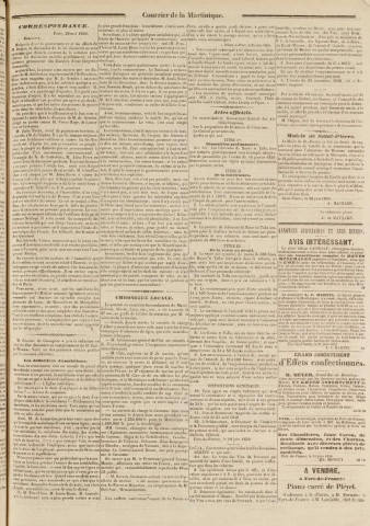 Le Courrier de la Martinique (1850, n° 74)