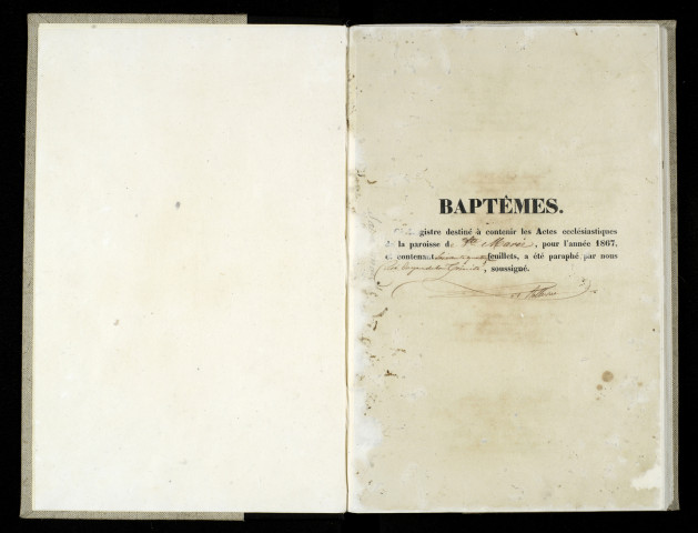 Baptêmes, mariages, sépultures