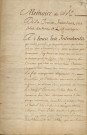 Documents concernant le comte de Lacroix. Administration de la Martinique : mémoire de M. de Lacroix, intendant des îles du vent d'Amérique