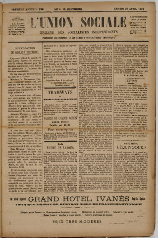 L'Union sociale (n° 978)