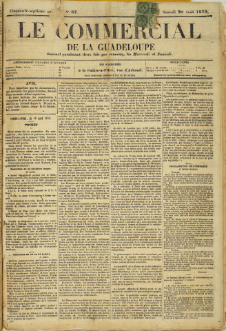 Le Commercial (1870, n° 67)