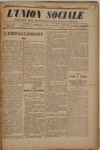 L'Union sociale (n° 159)