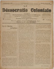 La Démocratie coloniale (n° 207)