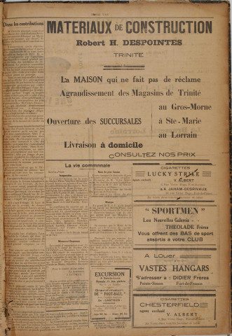 Notre voix (1934, n° 1)