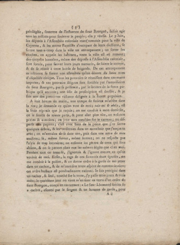 Pétition adressée à l'Assemblée nationale par François Lhomond, habitant planteur de Cayenne