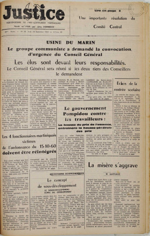 Justice (1969, n° 38)