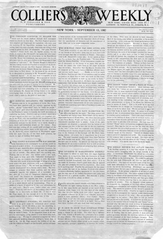 "The renewed activity of Pelée and Soufrière", Collier's Weekly, vol.XXIX, n°24