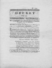 Représentation de la Martinique et de la Guadeloupe à la Convention nationale : décret n° 1593 qui admet trois députés pour la Martinique et quatre pour la Guadeloupe