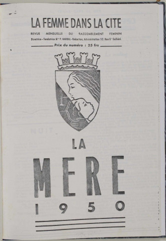 La Femme dans la cité (n° Mère 1950)