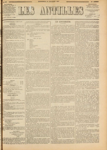 Les Antilles (1887, n° 63)