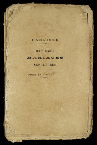 Baptêmes, mariages, sépultures