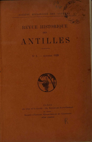 Revue historique des Antilles (n° 1)