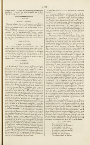 Gazette de la Martinique (1819, n° 91)