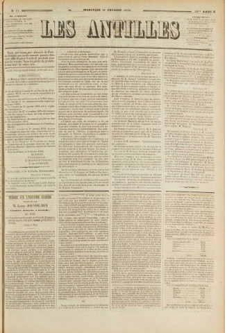 Les Antilles (1876, n° 14)