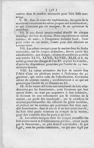 Règlement sur les armements en Course (Bulletin des lois de la République n° 281, arrêté n° 2771 du 2 prairial an 11)