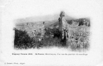 Saint-Pierre. Martinique. Une vue du quartier du mouillage