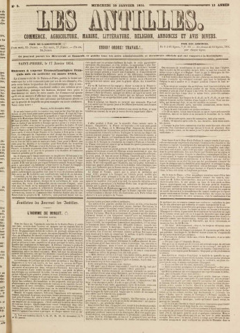 Les Antilles (1854, n° 5)