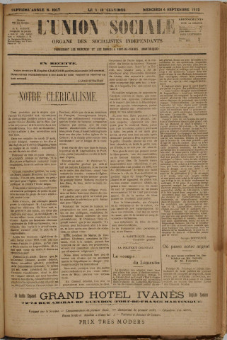 L'Union sociale (n° 1017)