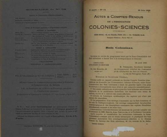 Revue de botanique appliquée et d'agriculture coloniale (n° 58)