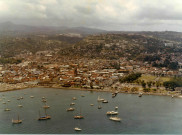 Fort-de-France. Vue aérienne de la ville et de la baie