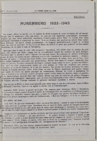 La Femme dans la cité (n° 7)