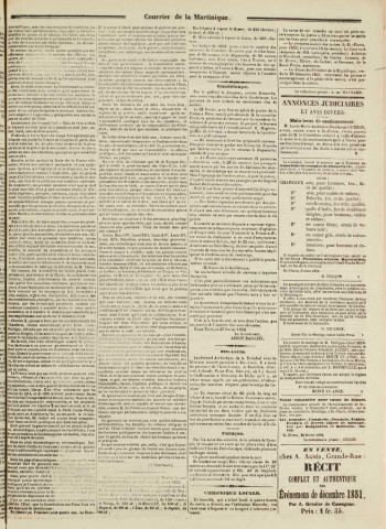 Le Courrier de la Martinique (1852, n° 18)