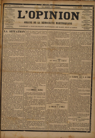 L'Opinion (n° 736)