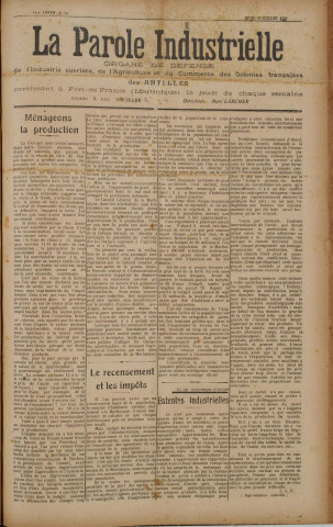 La Parole industrielle (n° 39)
