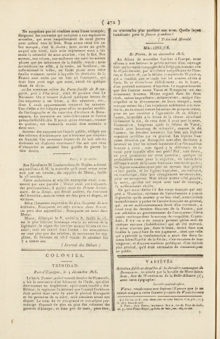 Gazette de la Martinique (1815, n° 104)