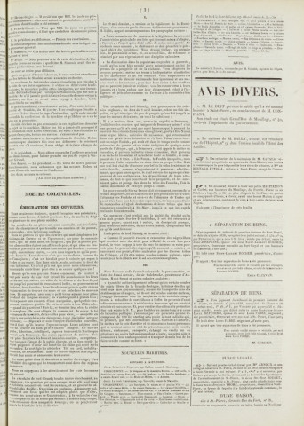 Le Courrier de la Martinique (1838, n° 54)