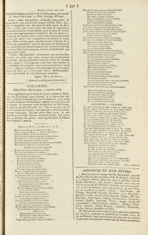Gazette de la Martinique (1818, n° 80)
