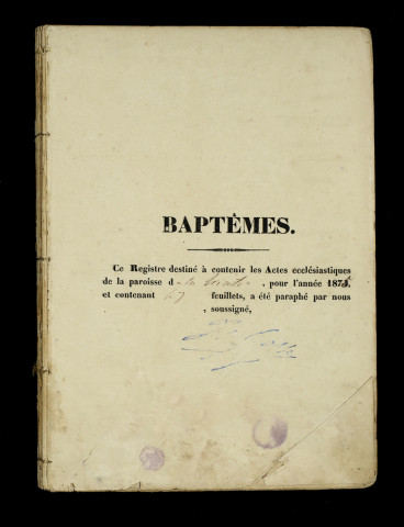 Baptêmes, mariages, sépultures