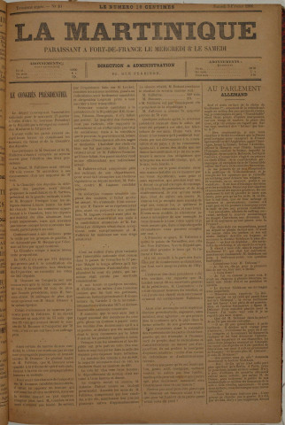 La Martinique (année III, n° 10)