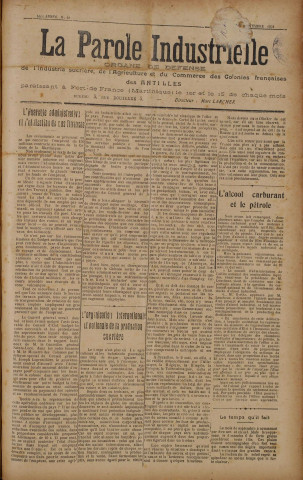 La Parole industrielle (n° 42)