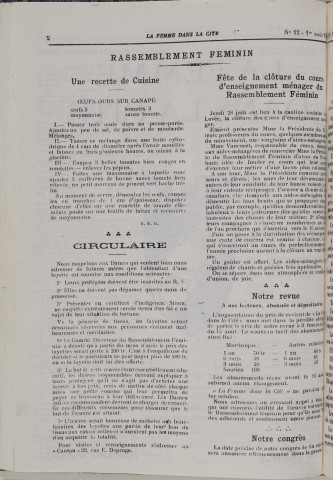 La Femme dans la cité (n° 12)