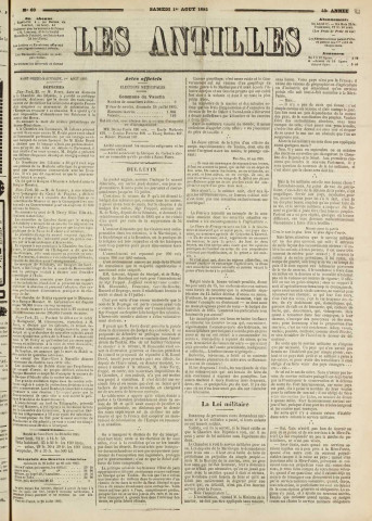 Les Antilles (1885, n° 60)