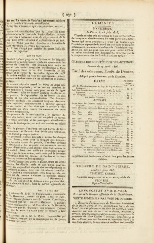 Gazette de la Martinique (1816, n° 51)