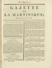 Gazette de la Martinique (1806, n° 69-70)