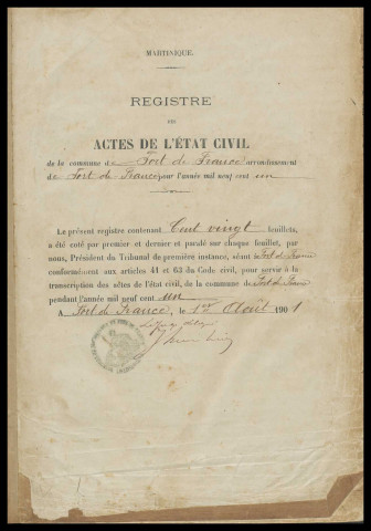 Naissances, reconnaissances, décès