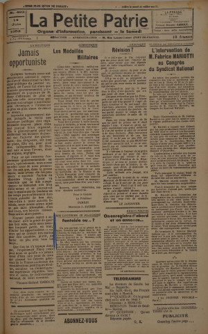 La Petite Patrie (n° 492)